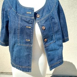 Women's cropped jean jacket 🧥